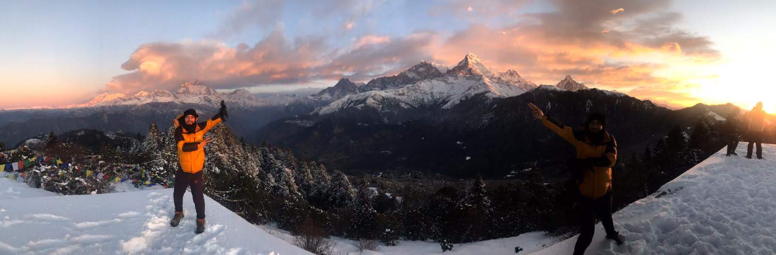 GHOREPANI PON HILL SUNRISE PANORAMA TREKKING